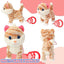 Electric Musical Cute Kitty Toy Remote Control Walking Nodding Pet Cat Stuffed Animal Meows Wags Tail Plush Interactive Gifts for Kids,9.5"