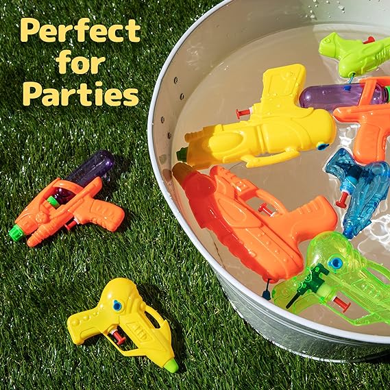 Water Guns for Kids & Adults, 30pk - Powerful Squirt Guns Bulk, Water Blaster Gun/Pistol, Watergun - Pool Play, Water Shooters, Outdoor & Indoor - Combo Set of Water Guns Bulk, Squirt Toy