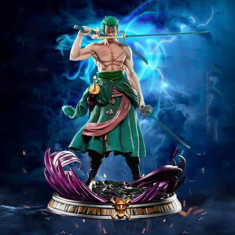 Zoro Action Figure, One Piece Zoro Collectible Figure, Three Swords Zoro Anime Character Statue, Roronoa Zoro PVC Action Figure