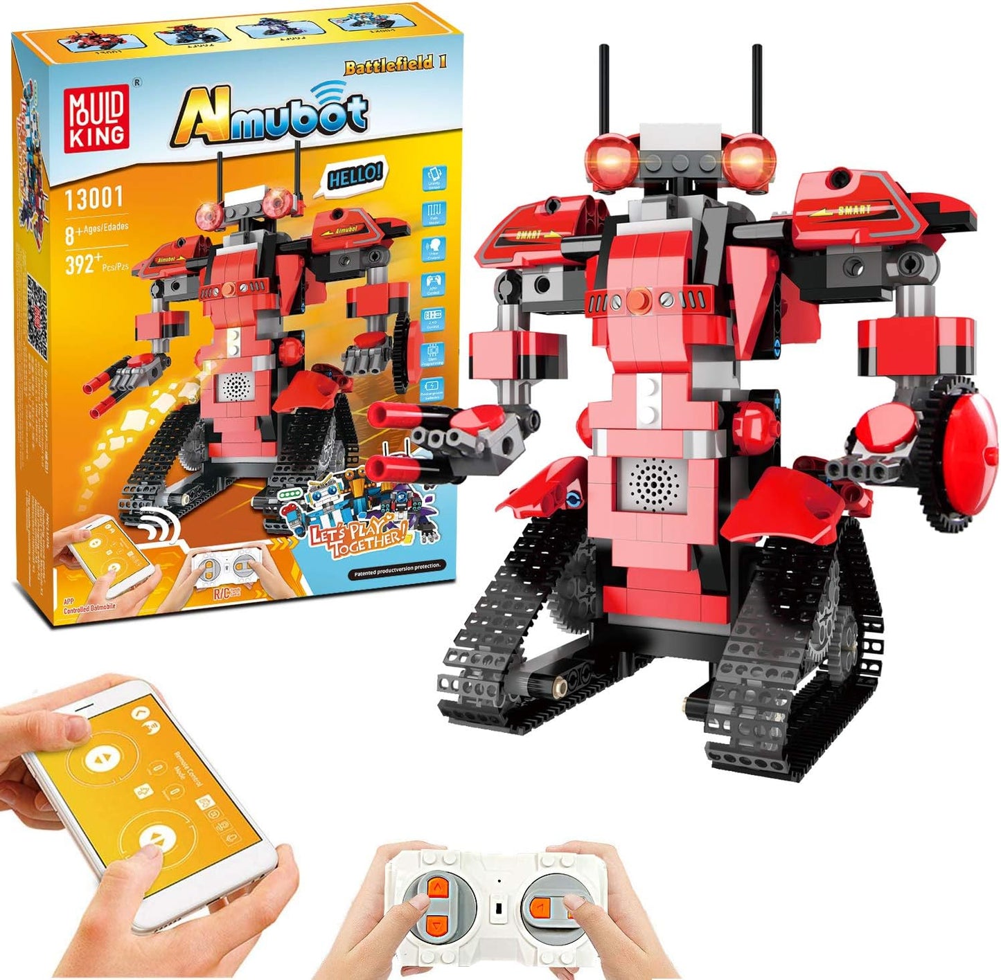 Remote Control Science Building Block Kit Fun Educational Toy with App Control for Kids Ages 8-14