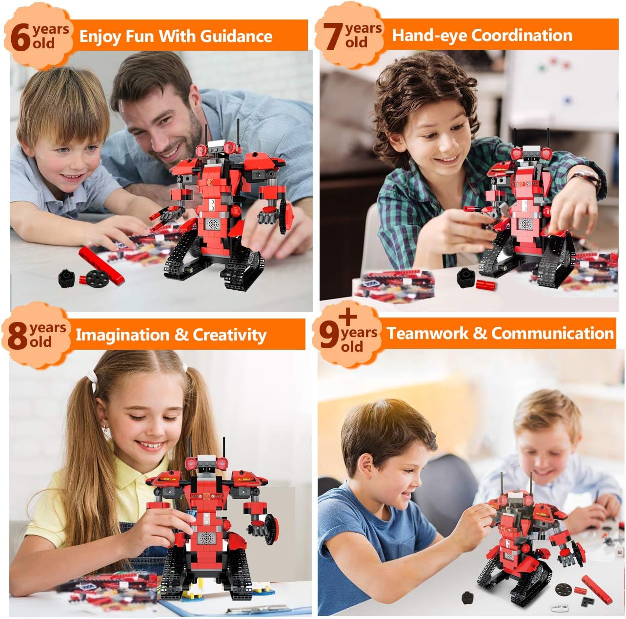 Remote Control Science Building Block Kit Fun Educational Toy with App Control for Kids Ages 8-14