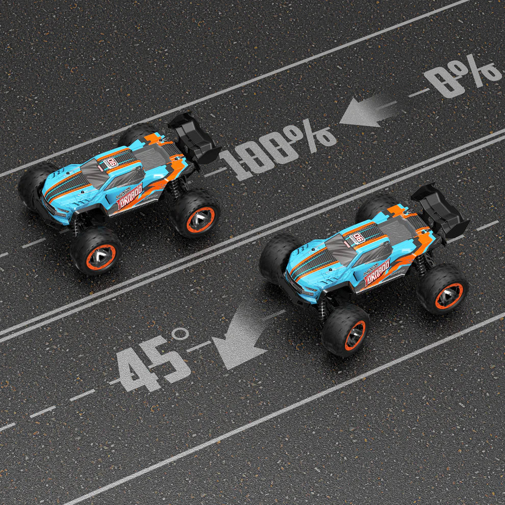 Blue Tornado 1/16 4WD Off-Road RC Truck – 30MPH High-Speed Remote Control Car (Green)