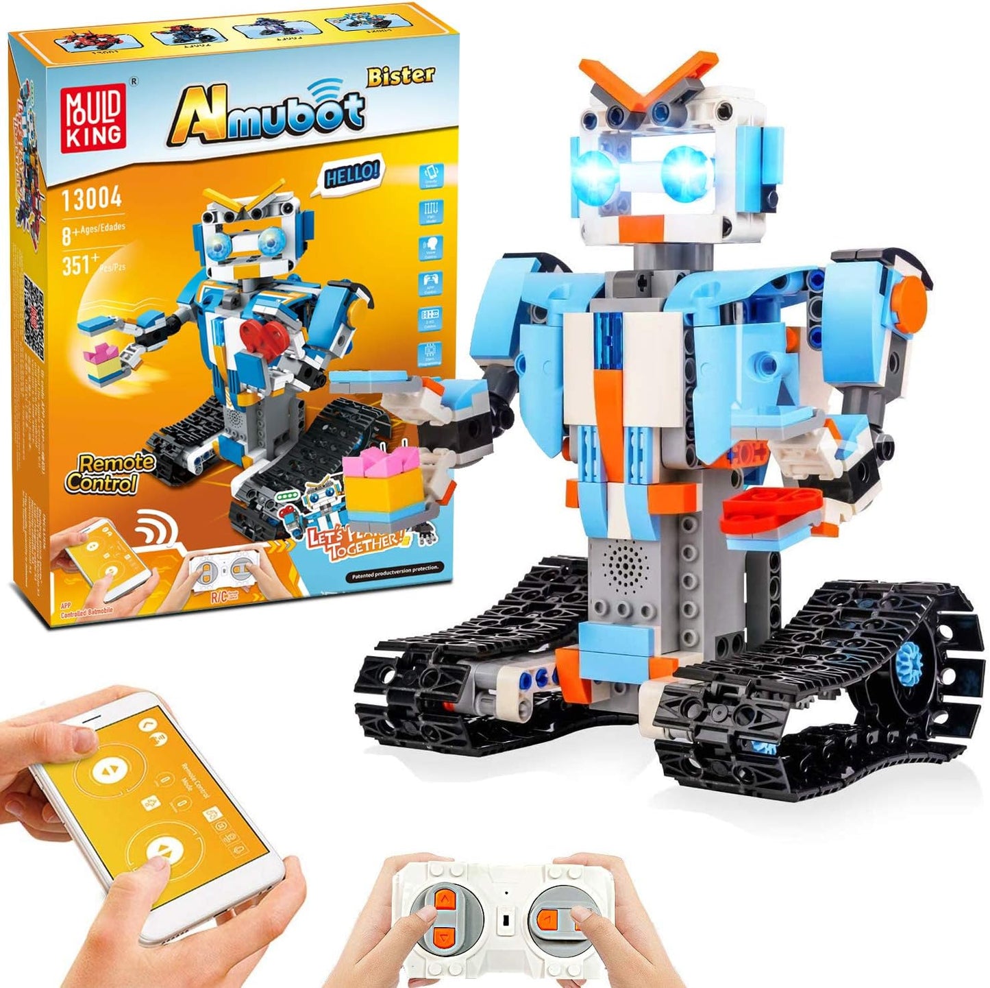 Remote Control Science Building Block Kit Fun Educational Toy with App Control for Kids Ages 8-14