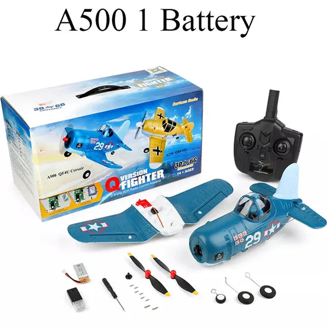 RC helicopter,  Remote Control Airplane, XK A220 A210 A260 A250 2.4G 4Ch 6G/3D model stunt plane six-axis RC airplane electric glider drone outdoor, P-40 RC Plane for Kids - Toyigo