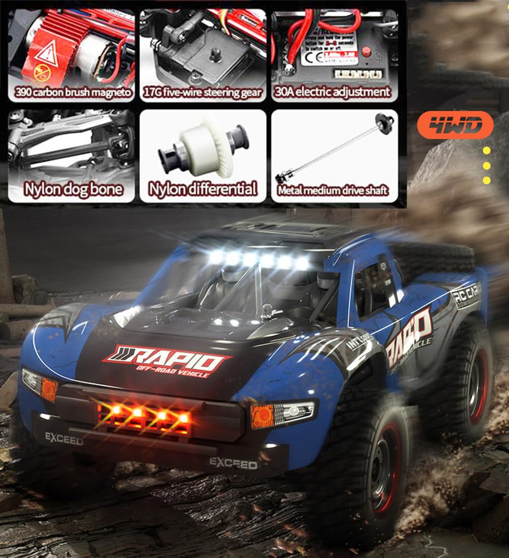 High-Speed Brushless 4WD RC Car – Cross-Border Big Foot Off-Road Racing Model with Remote Control