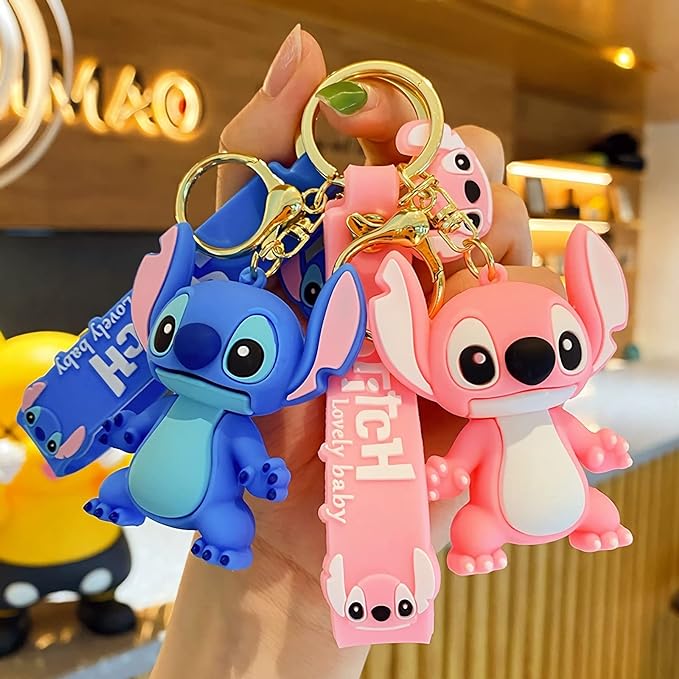 Cute Keychain for Kids Girls Boys, Cartoon Keychains Accessories Keyring Key Purse Backpack Car Charms