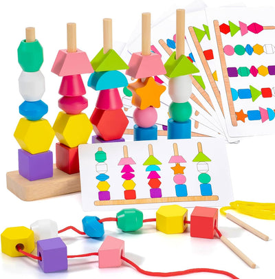 Color Matching and Shape Sorting STEM Toy Set for Fine Motor Skills and Sensory Play, Montessori Toys for Toddlers (6 Months - 3 Years) - Ideal for Birthdays and Easter