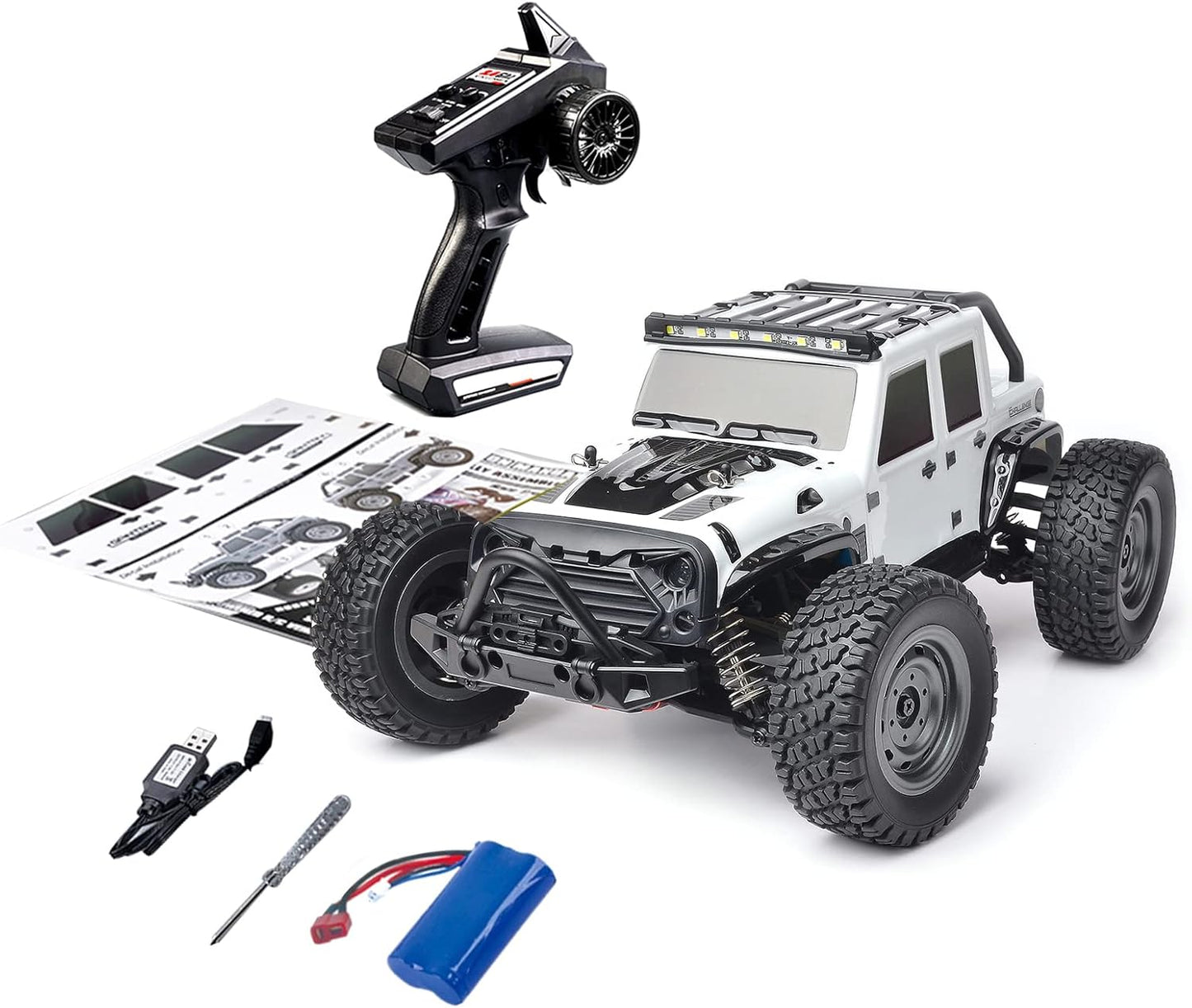 1:16 Scale 4WD Monster Truck RC – 2.4GHz High-Speed Drift Truck, 38 Km/h Remote Control Car, RTR Toy Vehicle