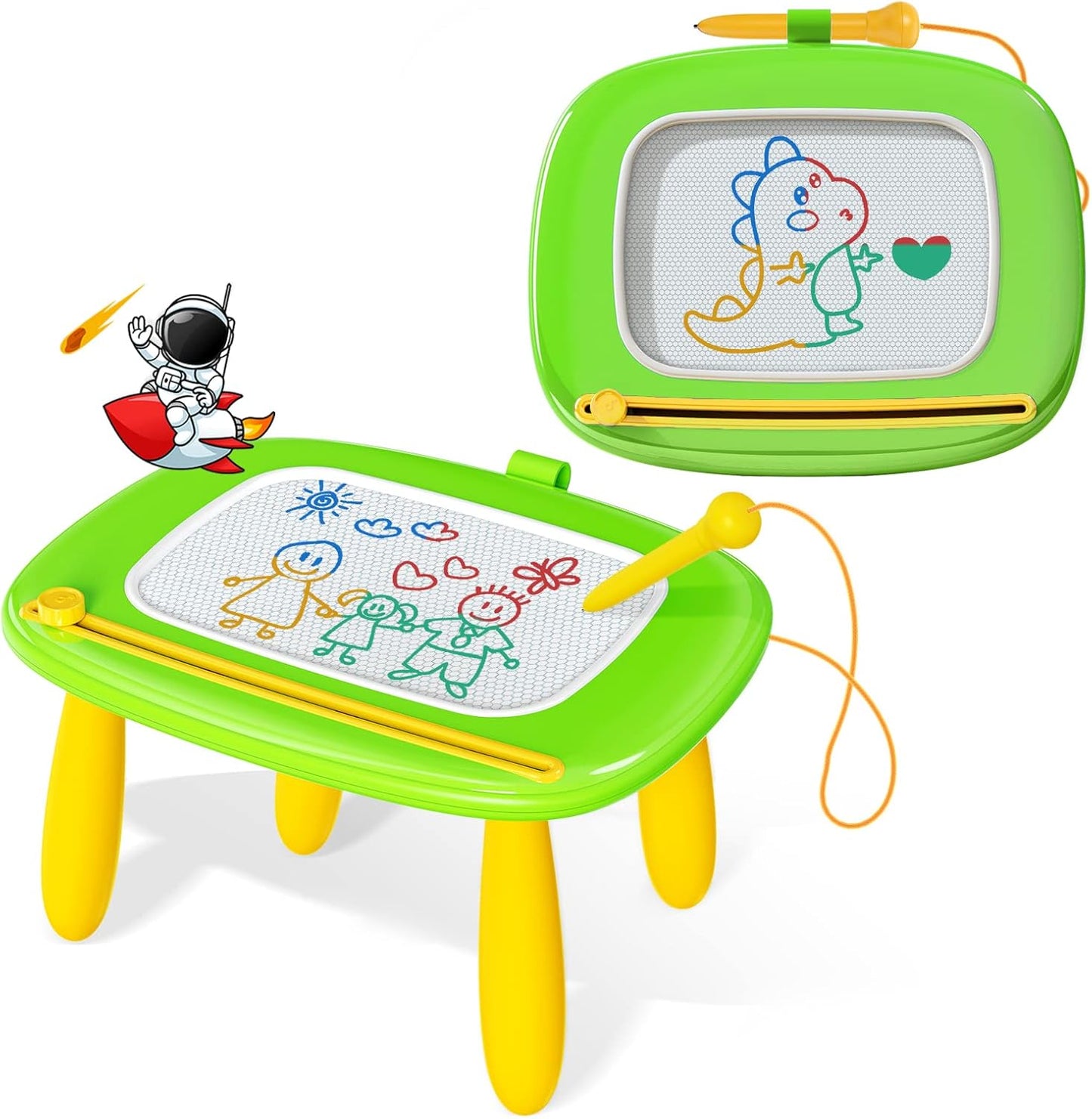 Magnetic Drawing Board for Kids 0-3 Years ? Instant Graffiti Fun with Colorful Screen