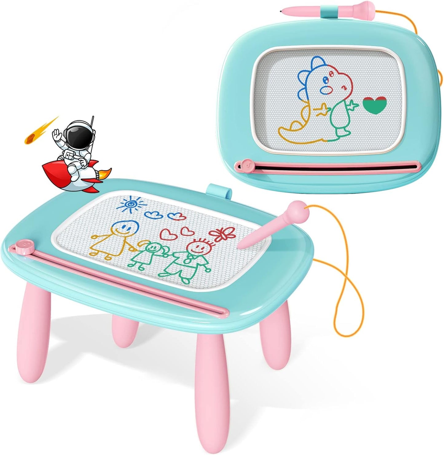 Magnetic Drawing Board for Kids 0-3 Years ? Instant Graffiti Fun with Colorful Screen