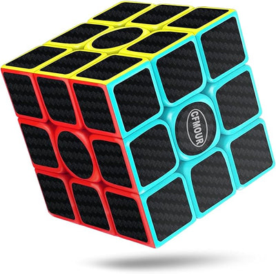 High-Speed 3x3x3 Speed Cube - Ultra-Smooth Carbon Fiber Magic Cube for Kids and Puzzle Enthusiasts - Perfect for Skill Development and Fun