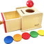 Montessori Coin & Ball Drop Box - 2-in-1 Object Permanence Toy for Babies 6-24 Months