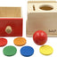 Montessori Coin & Ball Drop Box - 2-in-1 Object Permanence Toy for Babies 6-24 Months