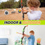 Kids Bow and Arrow Set, LED Light Up Archery Toy Set with 9 Suction Cup Arrows, Target & Arrow Case, Indoor and Outdoor Hunting Play Gift Toys for Kids, Boys & Girls Ages 3-12 - Toyigo