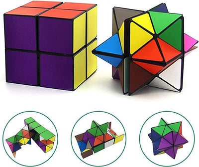 Star Cube Magic Puzzle Set ? 2-in-1 Yoshimoto Cube for Kids and Adults, Engaging Toy for Boys and Girls Ages 8-12, Perfect for Developing Cognitive Skills and Problem-Solving Abilities