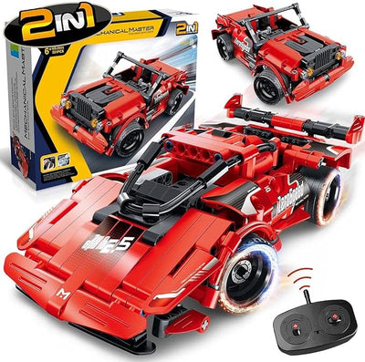 Building Blocks Toys for Ages 6-12, DIY Construction RC Car Kit with Remote Control