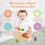 Montessori Toys for Babies (6-12 Months): Object Permanence Box with Blocks