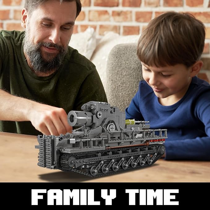 Army Tank Toys Building Kit, 1648 PCS Rc Tank Army Toys for Adults Men Teens, Christmas Birthday, Collectible Model Tanks Sets to Build, Army Toys Cannon That Fires