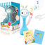 Baby Rattle Toy with Book - Early Education, Music, Lights & Funny Sounds - Perfect Christmas/Birthday Gift for 6-12 Month Newborns, Boys, Girls, & Toddlers (Blue)