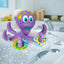 Purple Floating Octopus Toy with 3 Rings - Perfect for Baby Bath Time 18+ Months