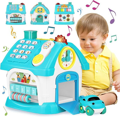 Baby Musical Toys: 8-in-1 Multi-Functional House for 1+ Year Old Boys and Girls - Educational Learning for Toddlers 12-18 Months