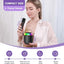 Mini Karaoke Machine for Kids Portable Bluetooth 5.3 Speaker Led Lights with 2 Wireless Microphones Karaoke Gifts for Girls Boys Audlt Birthday Christmas Indoor Outdoor Home Party (Black) - Toyigo