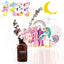 Unicorn Cake Topper Set - 12-Piece Mini Unicorn Figures for Birthday Cake Decoration, Collectible Magic Rainbow Cartoon Toys