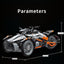 3-Wheel Racing Roadster Technic Motorcycle Building Blocks Kit  MOC Superbike Model Set for Teens & Adults(1228 Pcs, 8 Years +)