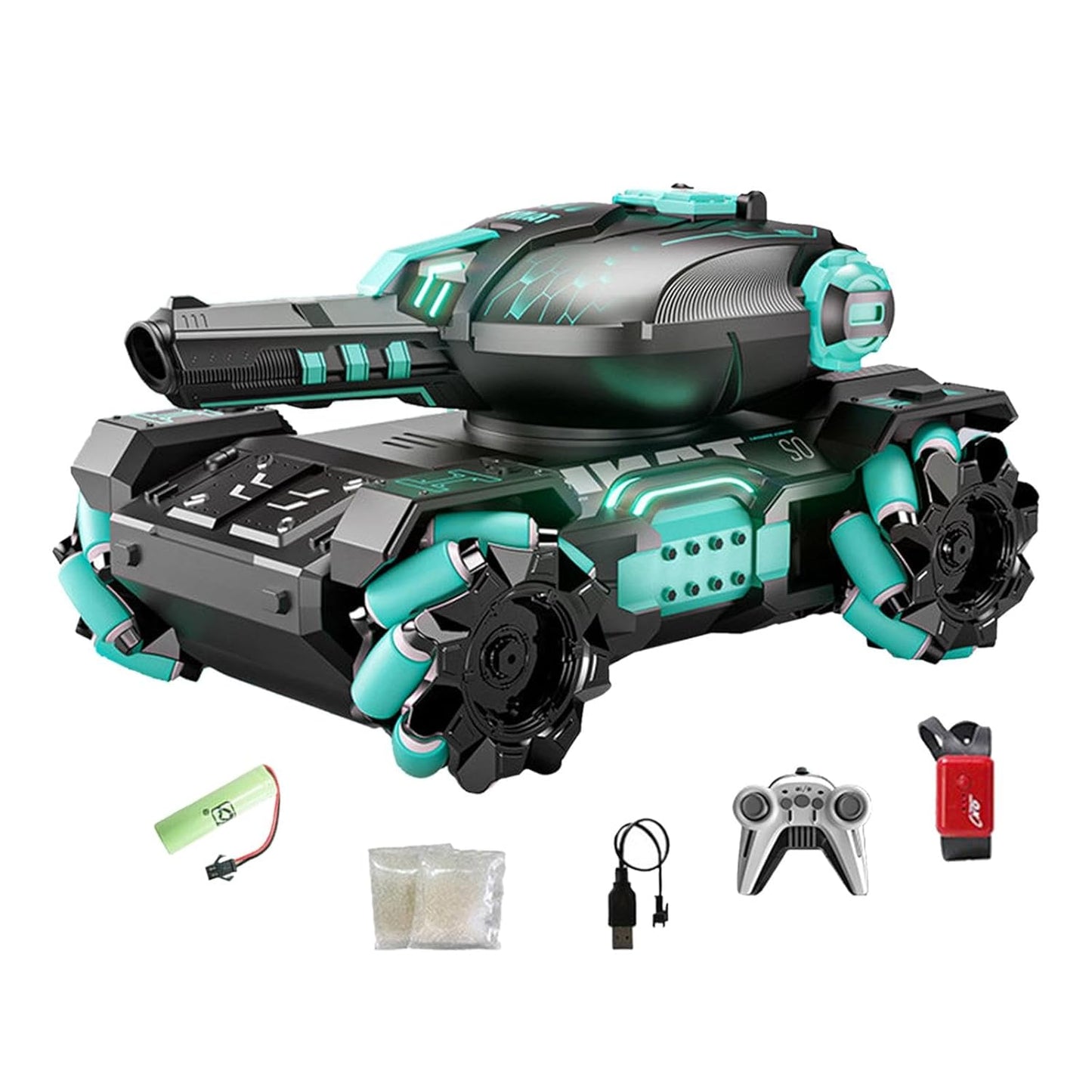 Battle Armored Water Bomb RC Tank – Gesture-Sensing Stunt Remote Control Car for Kids