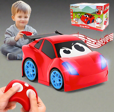 Remote Control Car with Lights and Sounds for Toddlers, 2.4GHz RC Toy for Boys and Girls Ages 2-7, Great Gift for Any Occasion