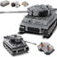 RC Tank Set, WW2 German Tiger Army Tank, Compatible with Major Brand, Remote Control Military Vehicles Building Blocks Kids Toys for Boys (925pcs)