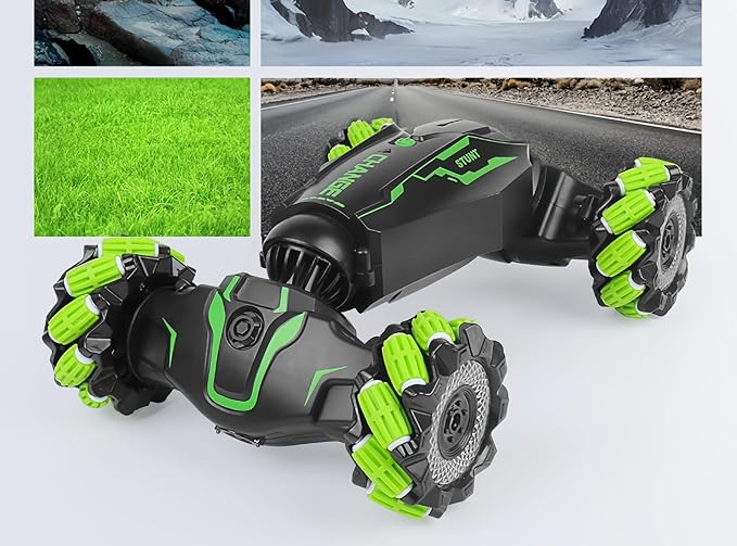 Upgraded Hand Gesture Sensing RC Stunt Car with Lights Music, Spray Fog Steam Gesture RC Car Remote Control Transformed Vehicle 360ø Spins All Terrains Monster Truck for Boys Kids - Toyigo