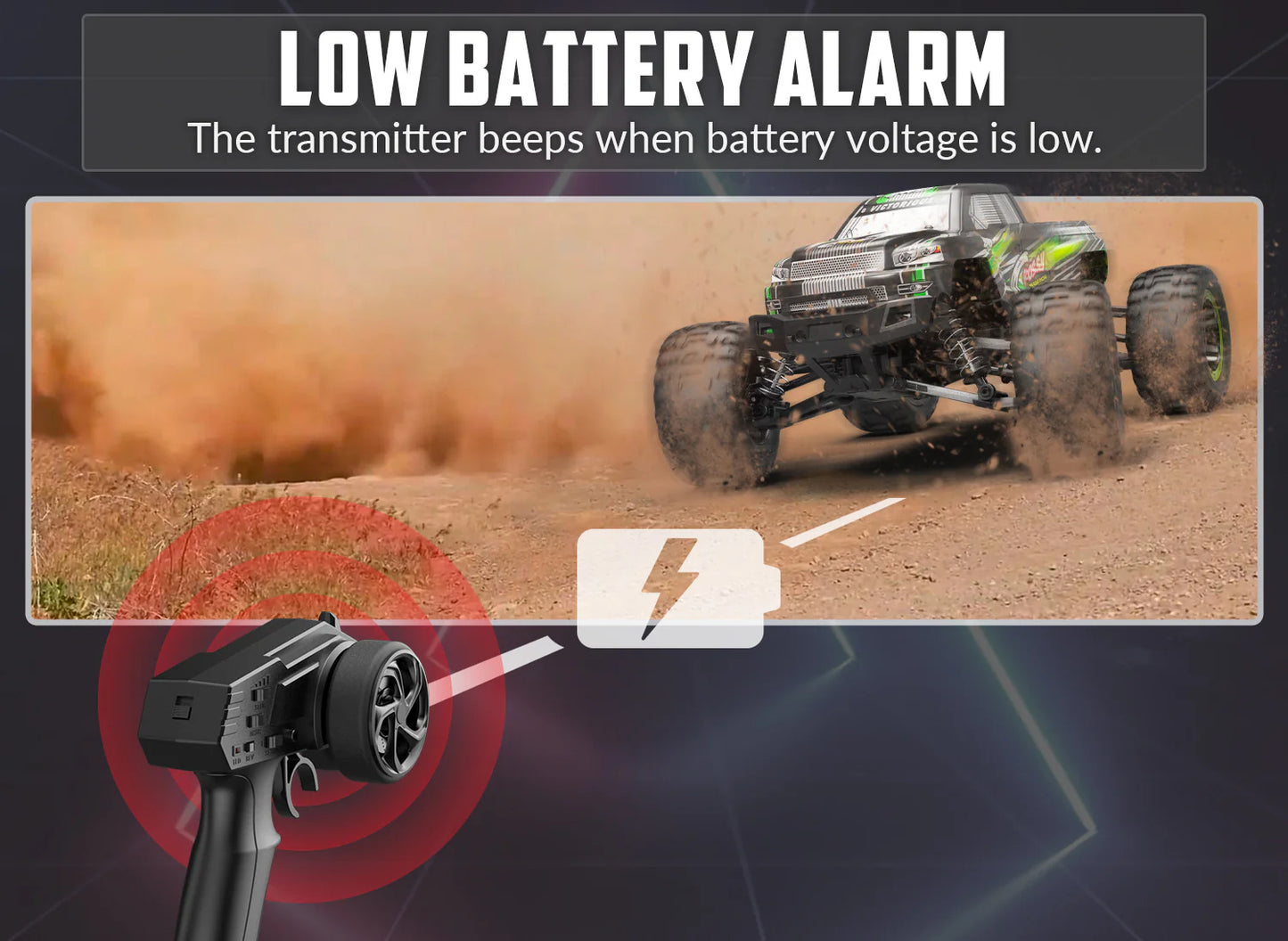 Toyigo 1/16 High-Speed RC Truck – 30MPH Racing Remote Control Car