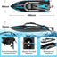 Vector30 Mini Self-Righting RC Pool Boat – 20MPH Racing Boat for Kids and Adults (Black)