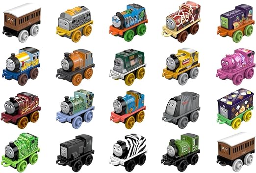 Thomas & Friends MINIS Toy Train 20 Pack for Kids, Miniature Engines & Railway Vehicles for Preschool Pretend Play