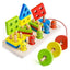 3-in-1 Multifunctional Wooden Toy Set - Fishing, Fruit Cutting, & Geometric Shape Matching for Early Childhood Education