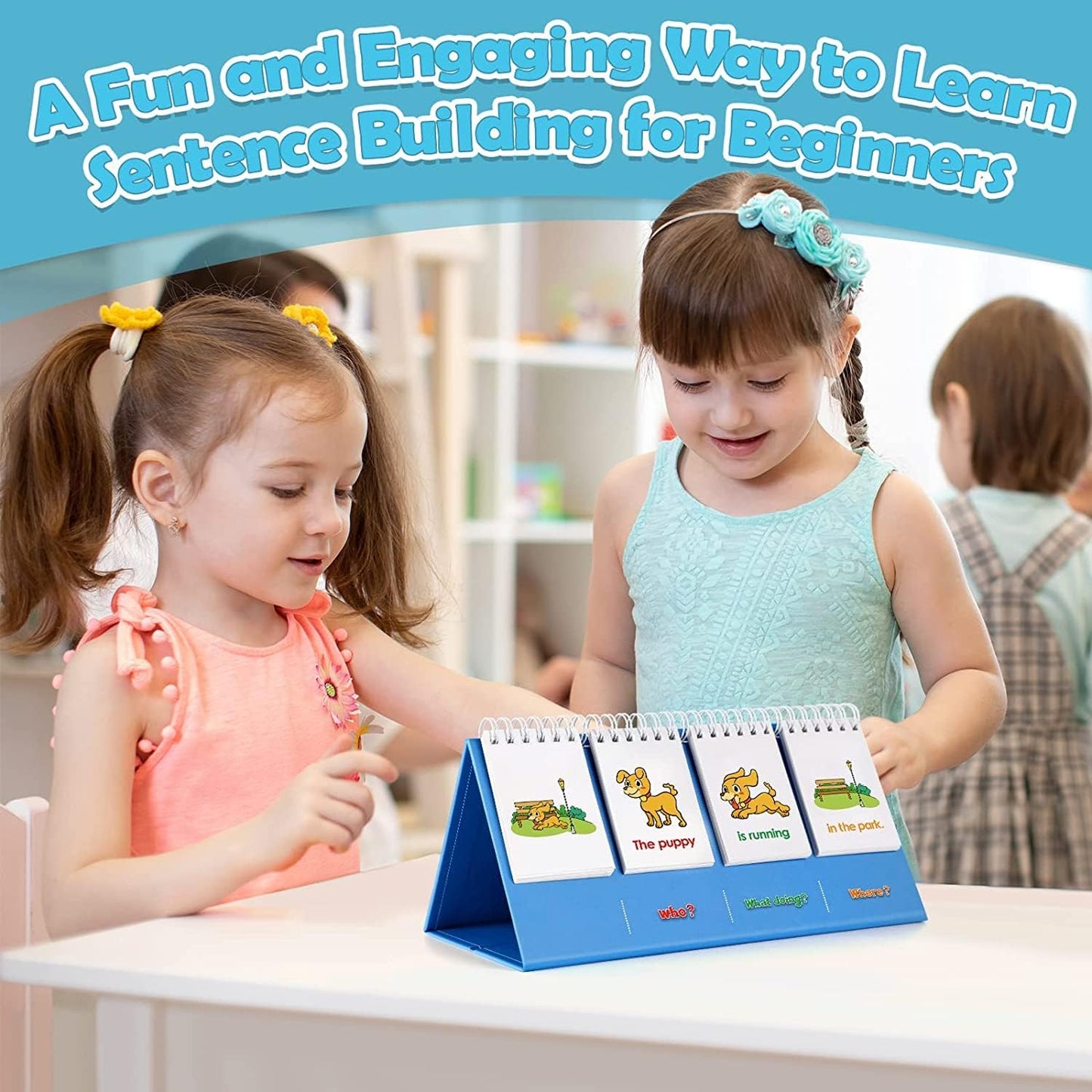 Sentence Building for Kids, Speech Therapy Learn to Read for Preschool Kindergarten 1st 2nd Grade Classroom Must Haves, Phonics Reading Learning Games, Special Education for Homeschool Supplies