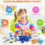 116Pcs Short Vowel Letters Sorting Spelling Reading Toy Set with Double-Sided Flash Cards, Preschool Kindergarten Learning Activities Toy, Learning Toys for 3 4 5 Years Old Kids