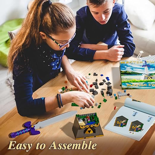 Decorative Building Blocks, Kids Aged 6+ Building Sets, 378 Pcs Building Blocks, Zelda Castle Building Blocks, Hyrule Castle Construction Toy, Creative Building Toy Gift