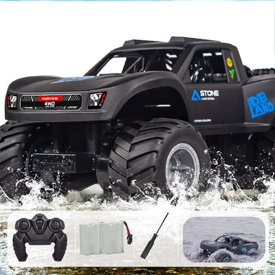 Rc Truck Cars, 2.4GHz 4WD Monster Truck Toys All Terrain, 1:16 Amphibious Remote Control Car, Rc Trucks 4x4 Off Road Waterproof Toy, Rc Cars for 6 7 8 9 10 11 12+ Year Old Boy/Girl Gifts - Toyigo