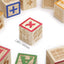 Wooden ABC Blocks 40PCS Stacking Blocks Baby Alphabet Letters, Counting, Building Block Set with Mesh Bag for Toddlers