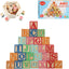 ABC Wooden Building Blocks for Toddlers 1-3 Large, 26 PCS Alphabet & Number Stacking Blocks, Educational Learning Toys for Boys Girls Kids Gifts 1.65''