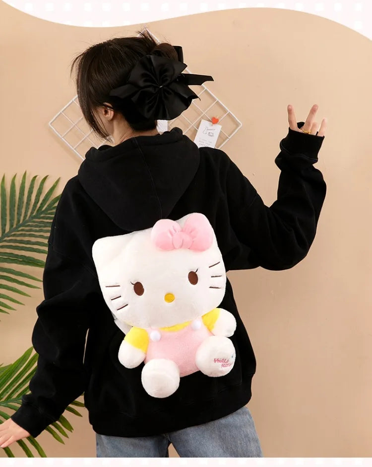 Soft Toys, Anime Cartoon Plush Backpack, Sanrio Hello Kitty Plush, Kawaii Plush Backpack, Animals Dolls Toys, Hello Kitty for Kids- Plush Backpack - Toyigo