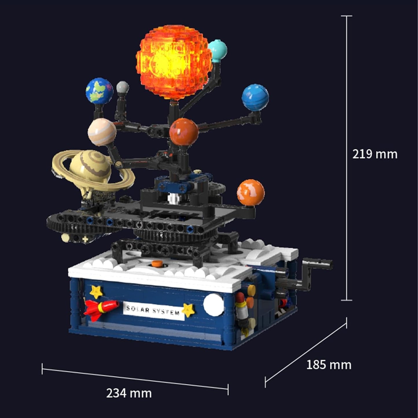 Solar System Creative Building Toys, Educational Toys for Science Experiments, Gifts for Children Ages 8-10 - Ages 12-14 and up, STEM Learning Kits 775 Pieces