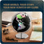 World Globe with Stand, Home and Office Decor, 10? Sphere Earth Globes, Scratchable Foil, A Unique Travel Gift for Travelers, World Map Desktop Globe