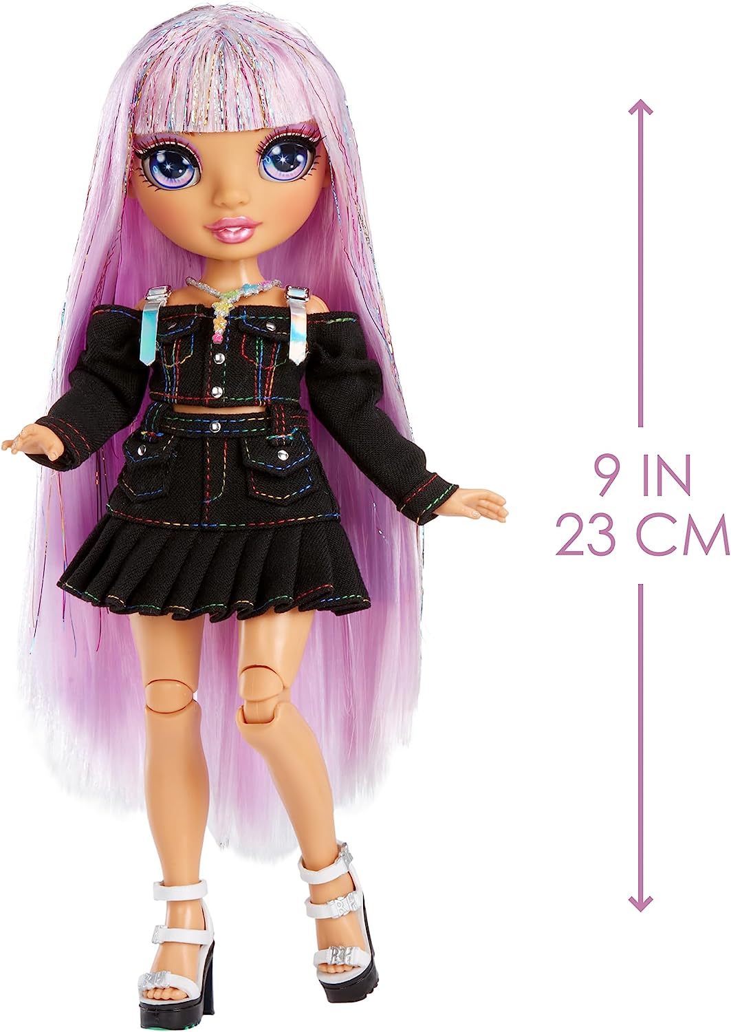 Rainbow High Avery Styles 9" Posable Fashion Doll with Accessories and Backpack - Ages 4-12