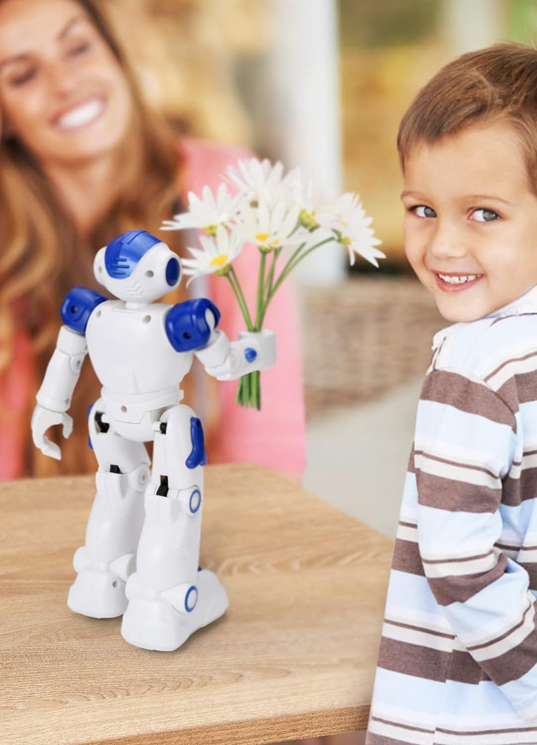 RC Robot Toys, Gesture & Sensing Programmable Remote Control, Birthday Gift for Kids, Age 3 4 5 6 7 8 Year Old Boys Girls