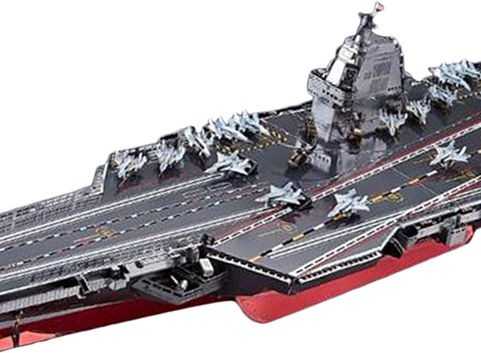 Cross-border remote control aircraft carrier,2.4G RC destroyer toy, Water park launchable model,Aircraft carrier model kit,DIY assembly warship toy,Children and adults present sea model