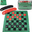 Giant 3-in-1 Outdoor Game Mat: Double-Sided Checkers, Chess, and Tic-Tac-Toe Blanket - Perfect for Family Fun and Backyard Activities