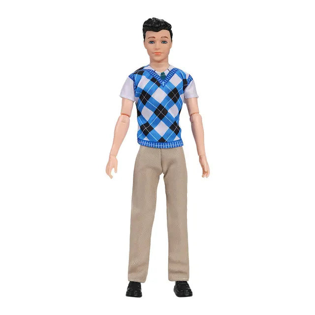 Handsome Boy Dolls,30cm Fashion Ken Doll, Dress Up Toys with Clothes Suit, Full Set 1/6 Multi Jonts, Movable Boyfriend Dolls - Toyigo